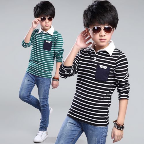 Chemise garçon à manche longue - Ref 2077294