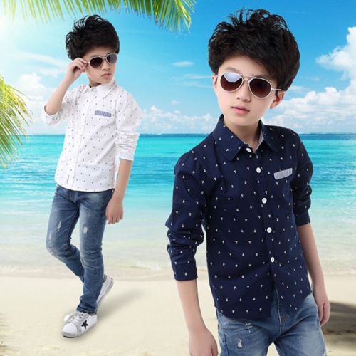 Chemise garçon à manche longue - Ref 2077307