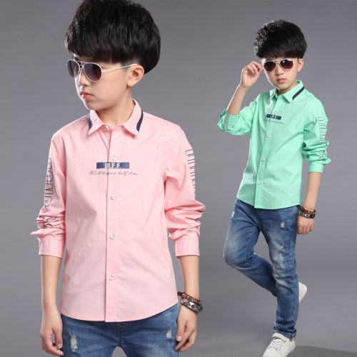 Chemise garçon à manche longue - Ref 2077310