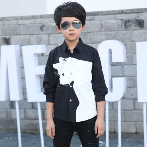 Chemise garçon à manche longue - Ref 2077333