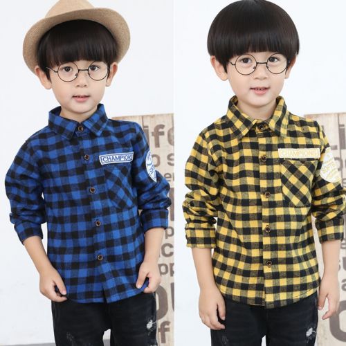 Chemise garçon à manche longue - Ref 2077353