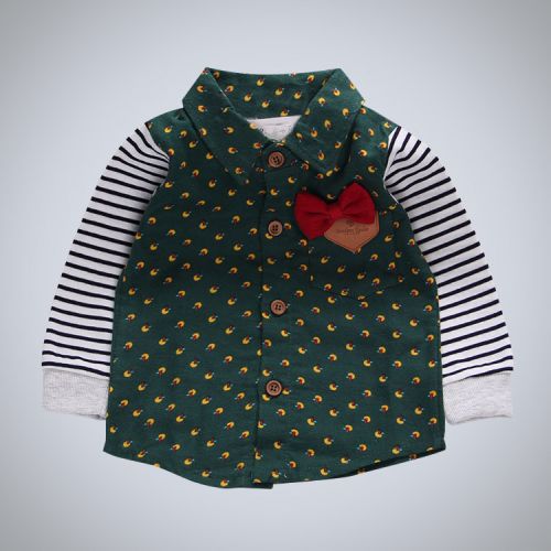Chemise garçon DDTANG à manche longue en Toile de coton - Ref 2077378