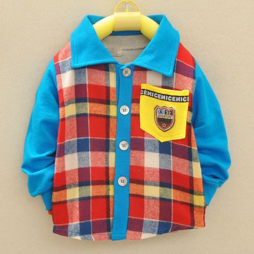 Chemise garçon DDTANG à manche longue en coton - Ref 2077384