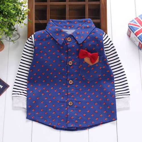 Chemise garçon DDTANG à manche longue en Toile de coton - Ref 2077388