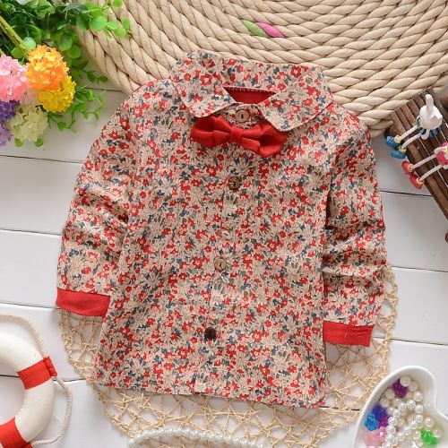 Chemise garçon DDTANG à manche longue en Toile de coton - Ref 2077427