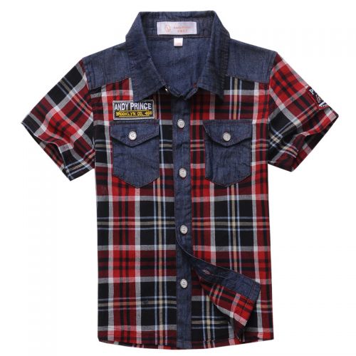 Chemise garçon à manche courte - Ref 2077507