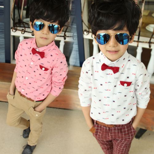 Chemise garçon à manche longue - Ref 2077548