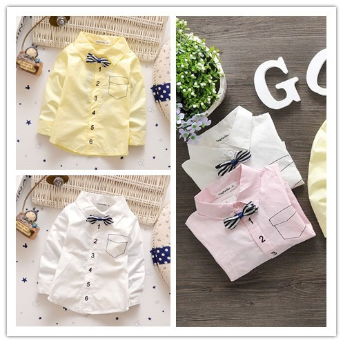 Chemise garçon à manche longue - Ref 2077597