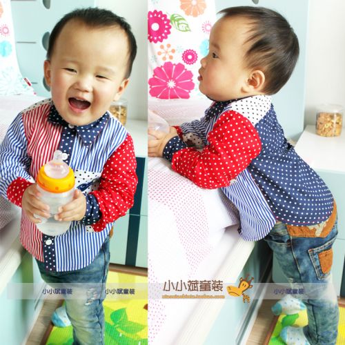 Chemise garçon à manche longue - Ref 2077598