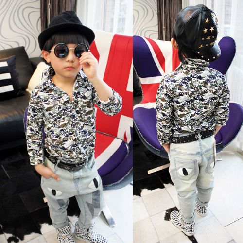 Chemise garçon à manche longue - Ref 2077606