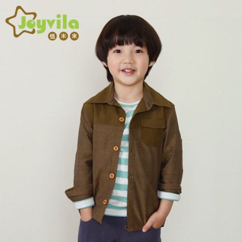 Chemise garçon JOYVILA à manche longue - Ref 2077691