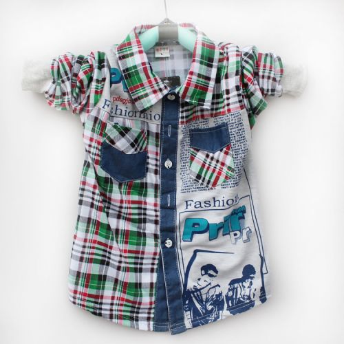 Chemise garçon à manche longue en Toile de coton - Ref 2077697