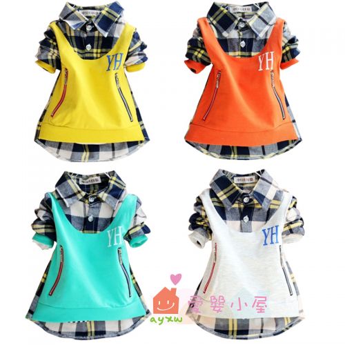 Chemise garçon à manche longue en Toile de coton - Ref 2077719