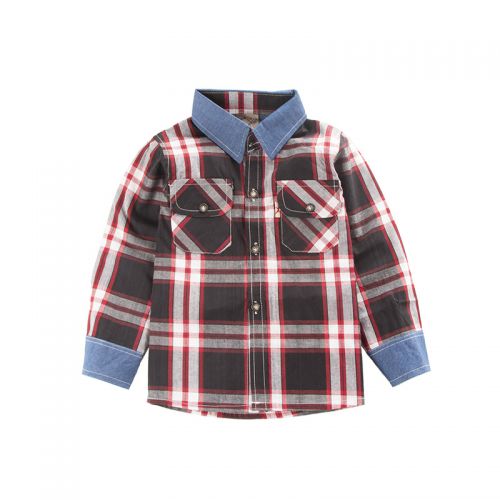 Chemise garçon à manche longue - Ref 2077765