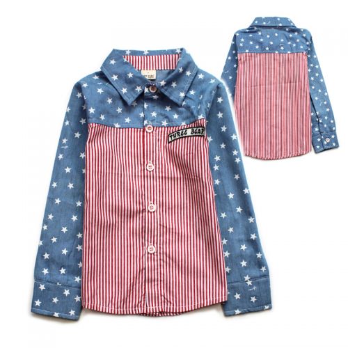 Chemise garçon à manche longue - Ref 2077943