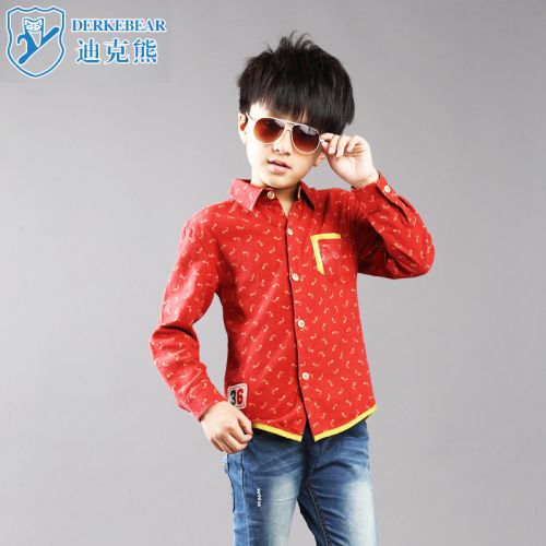 Chemise garçon DERKEBEAR à manche longue - Ref 2077968