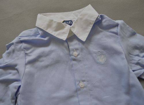 Chemise garçon à manche longue en coton - Ref 2078001