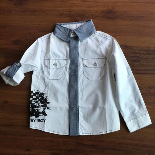 Chemise garçon à manche longue - Ref 2078027