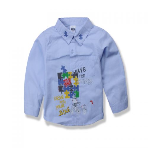 Chemise garçon à manche longue - Ref 2078034