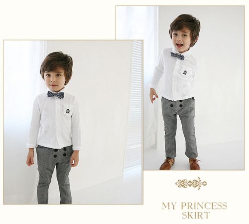 Chemise garçon à manche longue - Ref 2078036