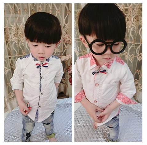 Chemise garçon à manche longue - Ref 2078041