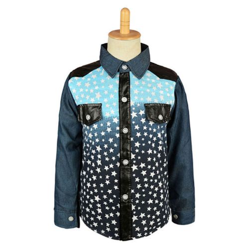 Chemise garçon à manche longue en Toile de coton - Ref 2078081