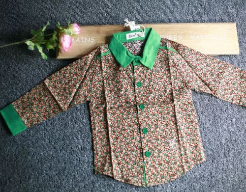 Chemise garçon à manche longue en Toile de coton - Ref 2078114