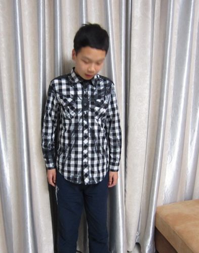 Chemise garçon EBOBE à manche longue - Ref 2078138