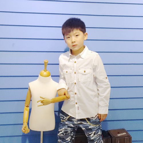 Chemise garçon à manche longue - Ref 2078156