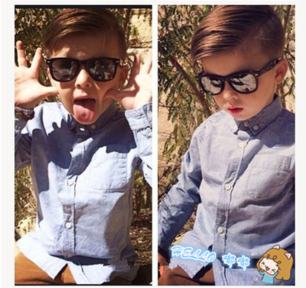 Chemise garçon à manche longue - Ref 2078179