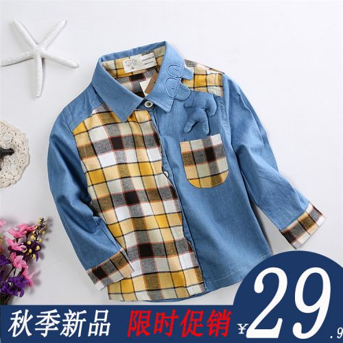 Chemise garçon à manche longue en Toile de coton - Ref 2078190