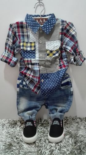 Chemise garçon à manche longue - Ref 2078197