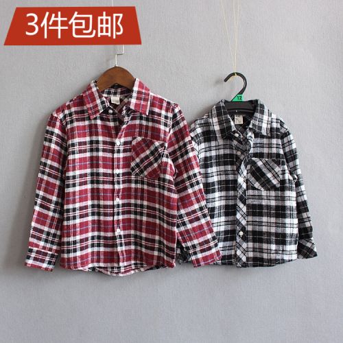 Chemise garçon à manche longue en coton - Ref 2078214