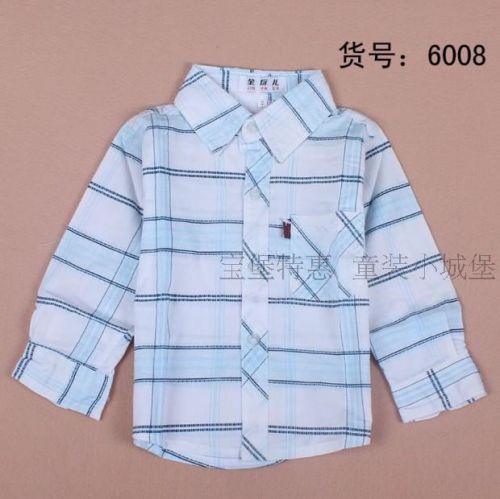 Chemise garçon à manche longue - Ref 2078234