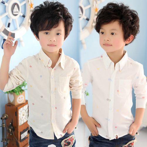 Chemise garçon à manche longue - Ref 2078303