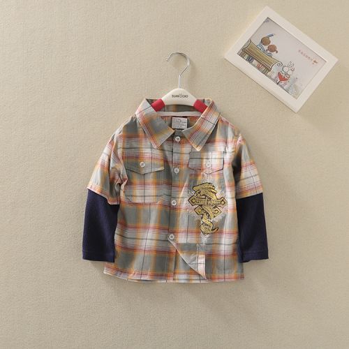 Chemise garçon à manche longue - Ref 2078310