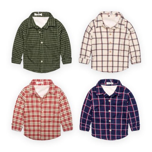 Chemise garçon à manche longue - Ref 2078344