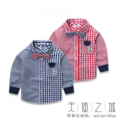 Chemise garçon à manche longue - Ref 2078376