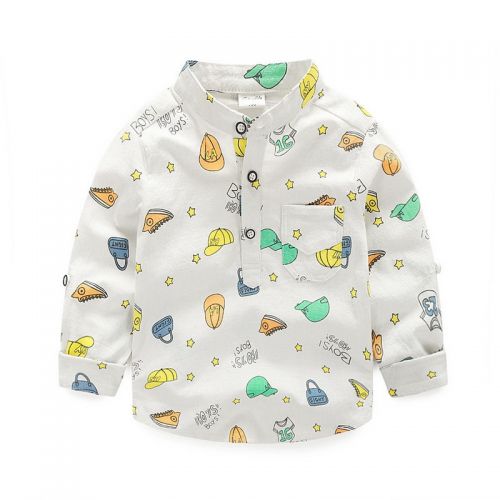 Chemise garçon ZIGA à manche longue en lin - Ref 2078402
