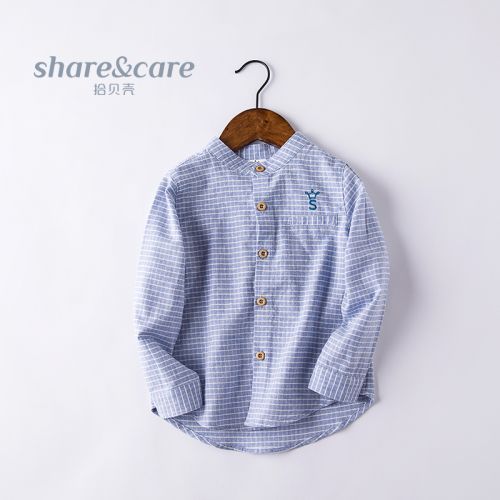Chemise garçon à manche longue en Toile de coton - Ref 2078406