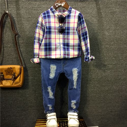 Chemise garçon à manche longue - Ref 2078510