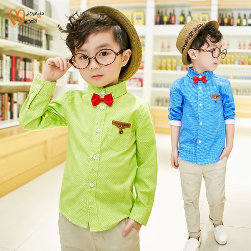 Chemise garçon à manche longue - Ref 2078548