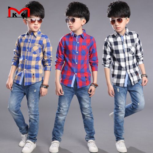 Chemise garçon à manche longue - Ref 2078598