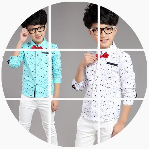 Chemise garçon à manche longue - Ref 2078605