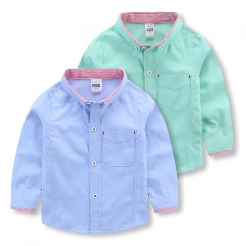 Chemise garçon à manche longue en Toile de coton - Ref 2078635