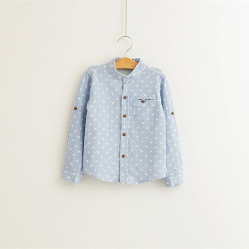 Chemise garçon à manche longue en lin - Ref 2078752