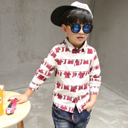 Chemise garçon à manche longue - Ref 2078796