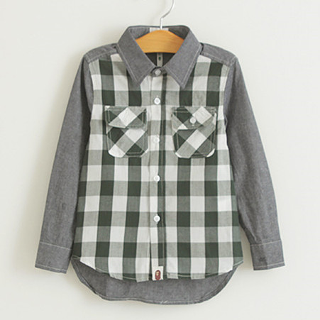 Chemise garçon à manche longue - Ref 2078821