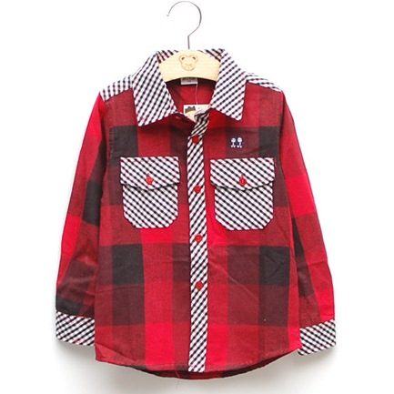 Chemise garçon à manche longue - Ref 2078873