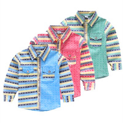 Chemise garçon à manche longue - Ref 2078920